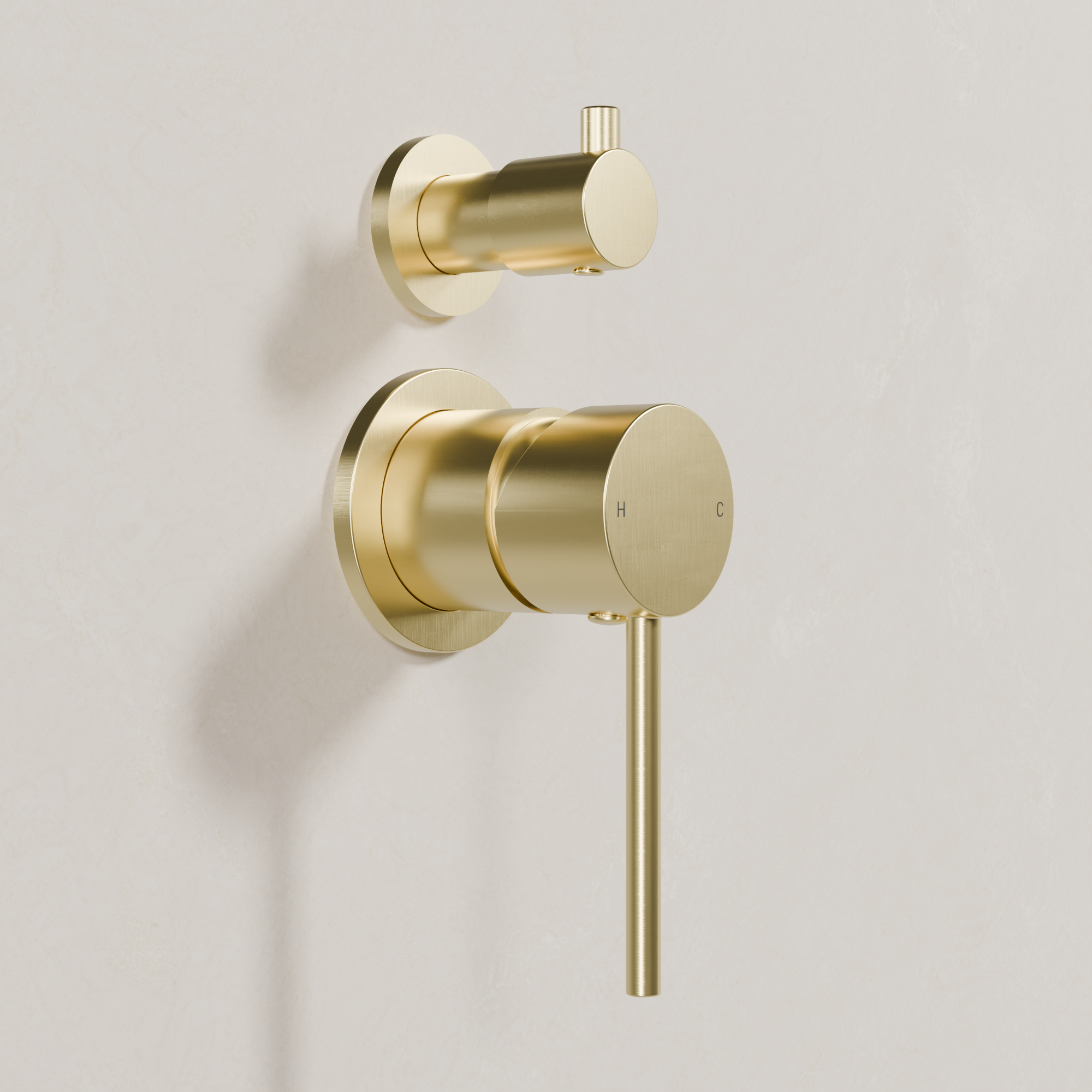 Ovia Milan Shower Mixer with Diverter Brushed Gold