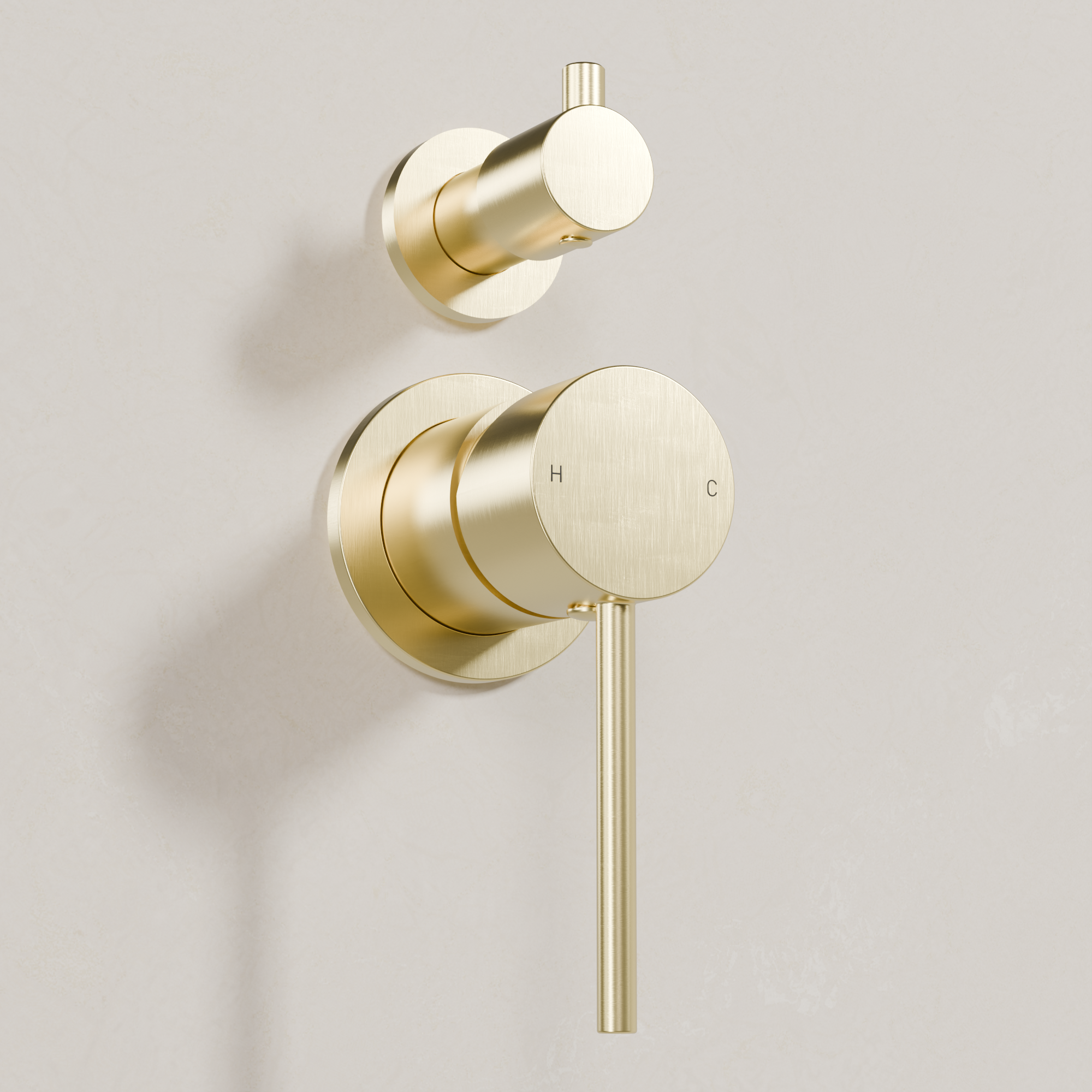 Ovia Milan Shower Mixer with Diverter Brushed Gold