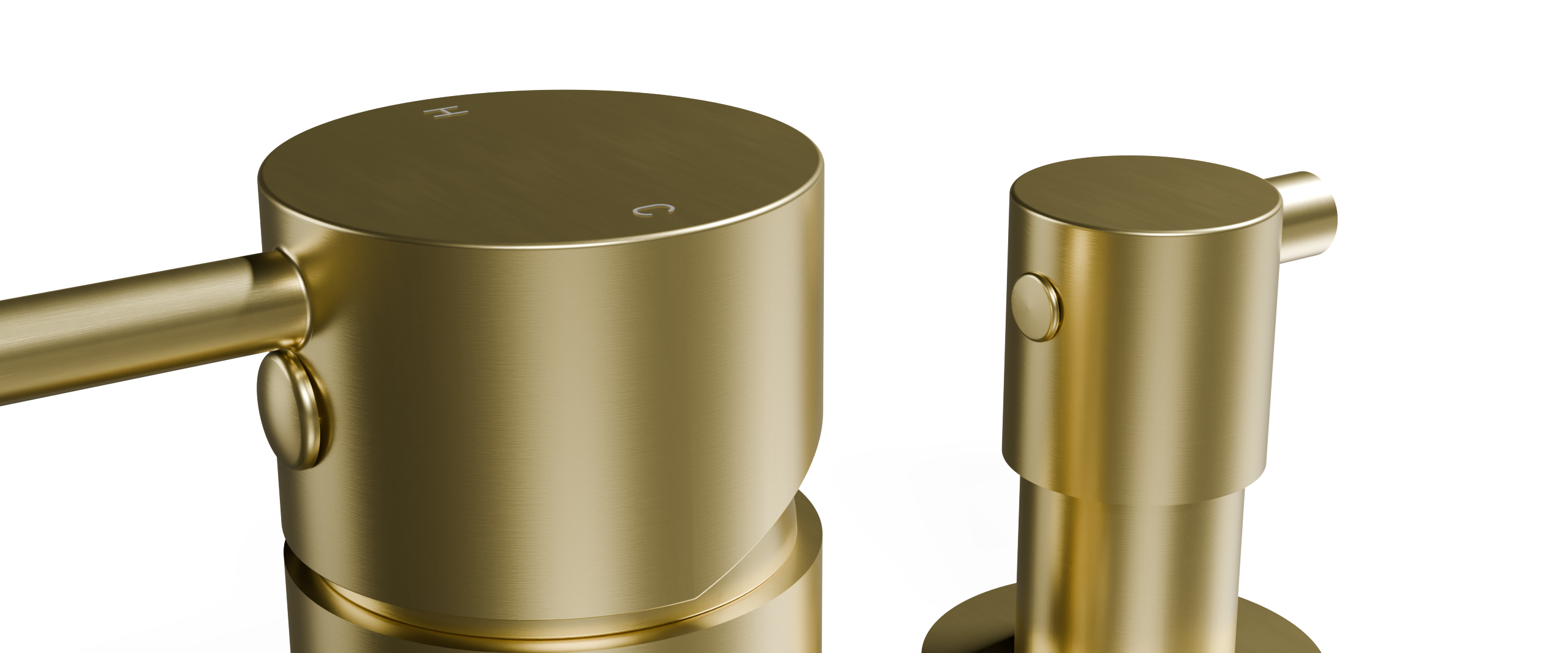 Ovia Milan Shower Mixer with Diverter Brushed Gold — material