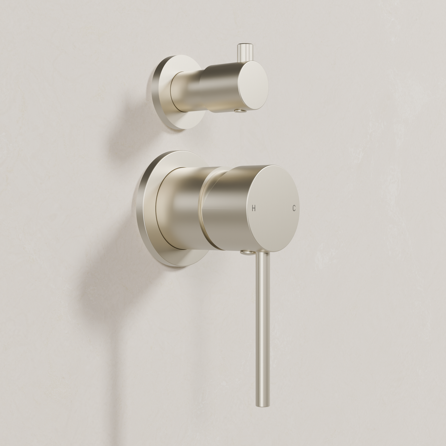 Ovia Milan Shower Mixer with Diverter Brushed Nickel