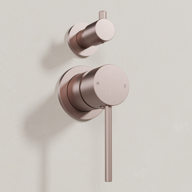 Ovia Milan Shower Mixer with Diverter Champagne