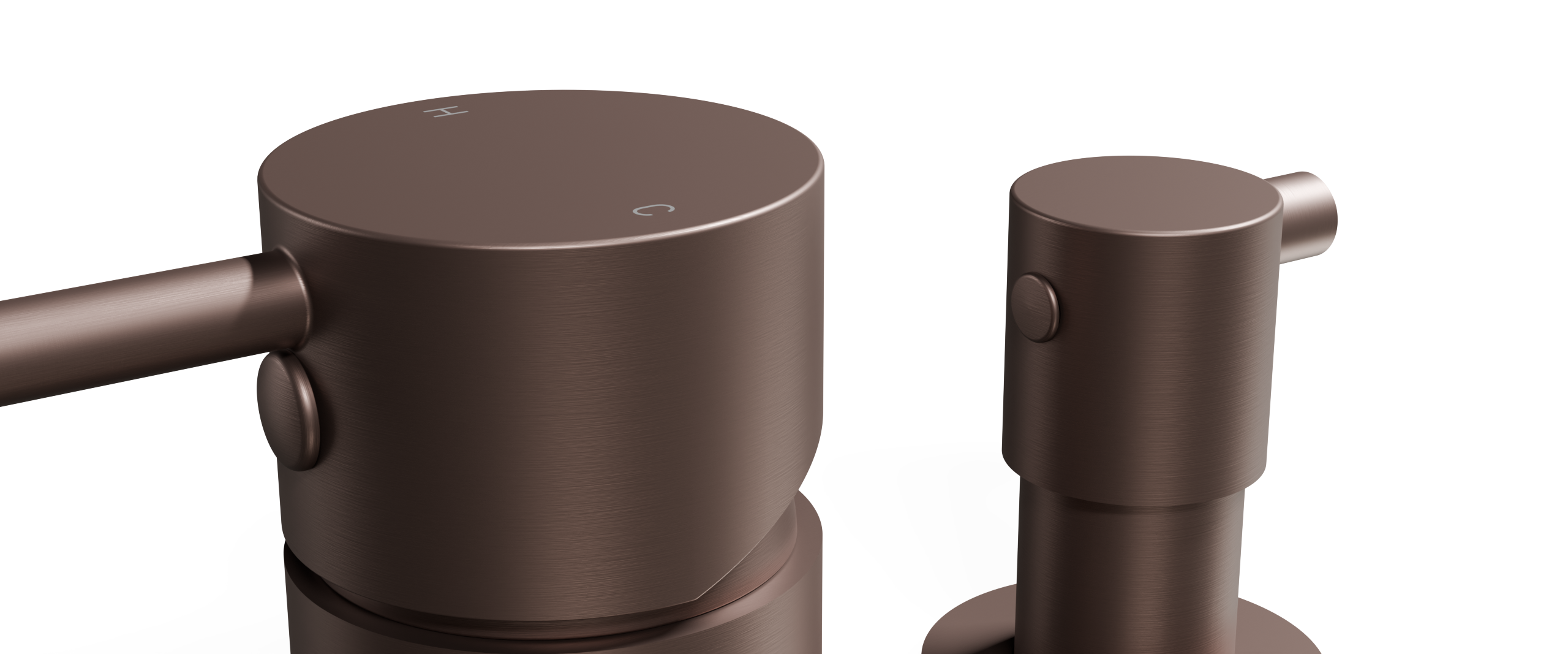 Ovia Milan Shower Mixer with Diverter Champagne — material