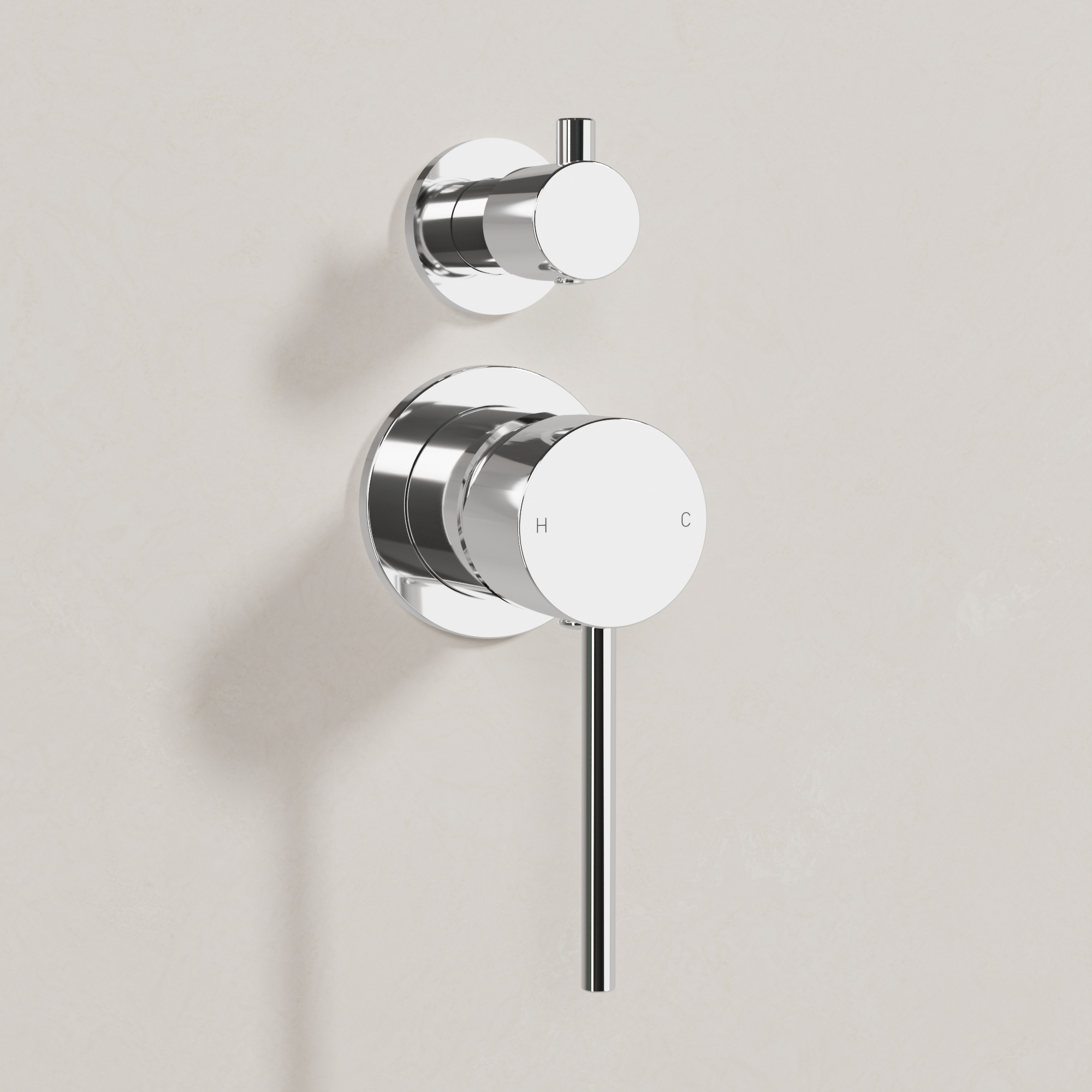 Ovia Milan Shower Mixer with Diverter Chrome