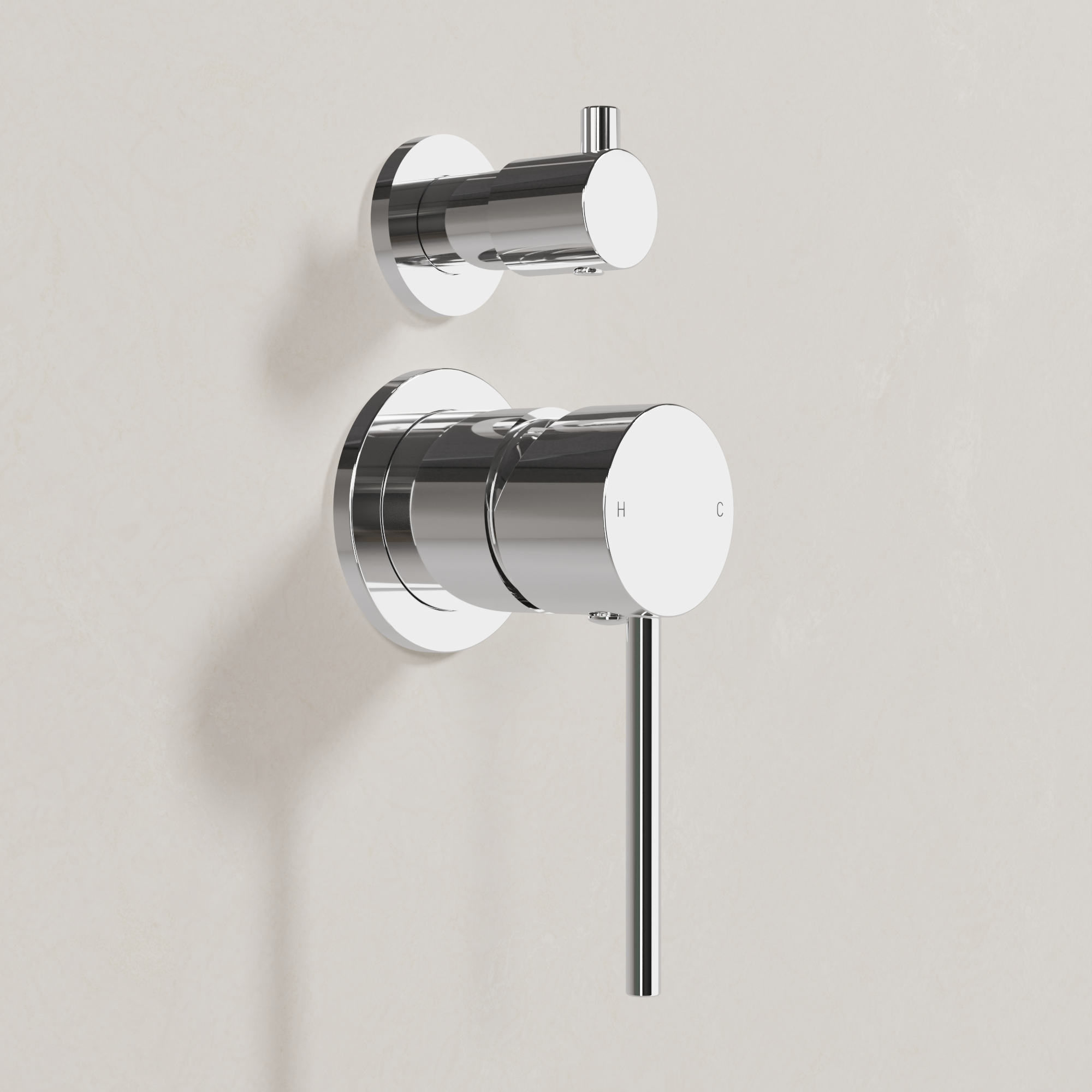Ovia Milan Shower Mixer with Diverter Chrome