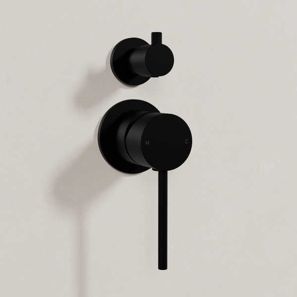 Ovia Milan Shower Mixer with Diverter Matte Black