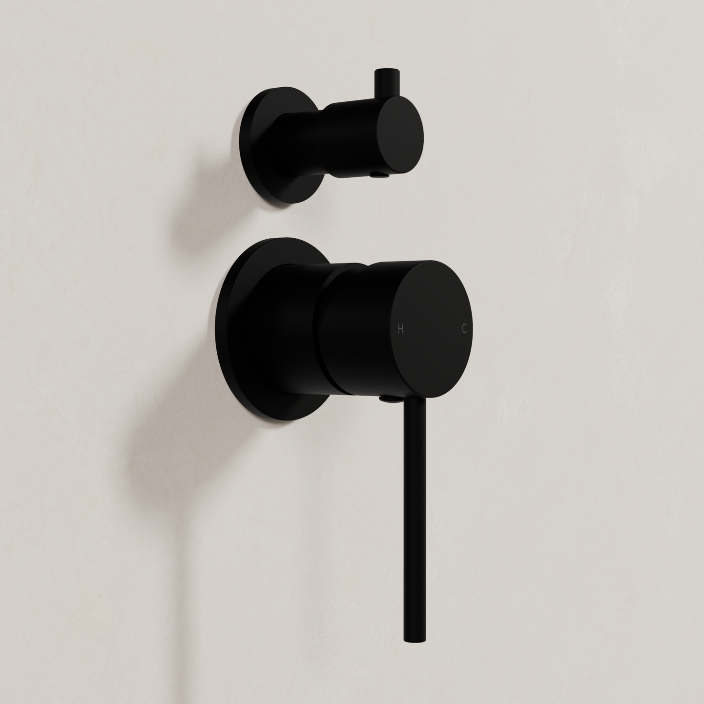 Ovia Milan Shower Mixer with Diverter Matte Black