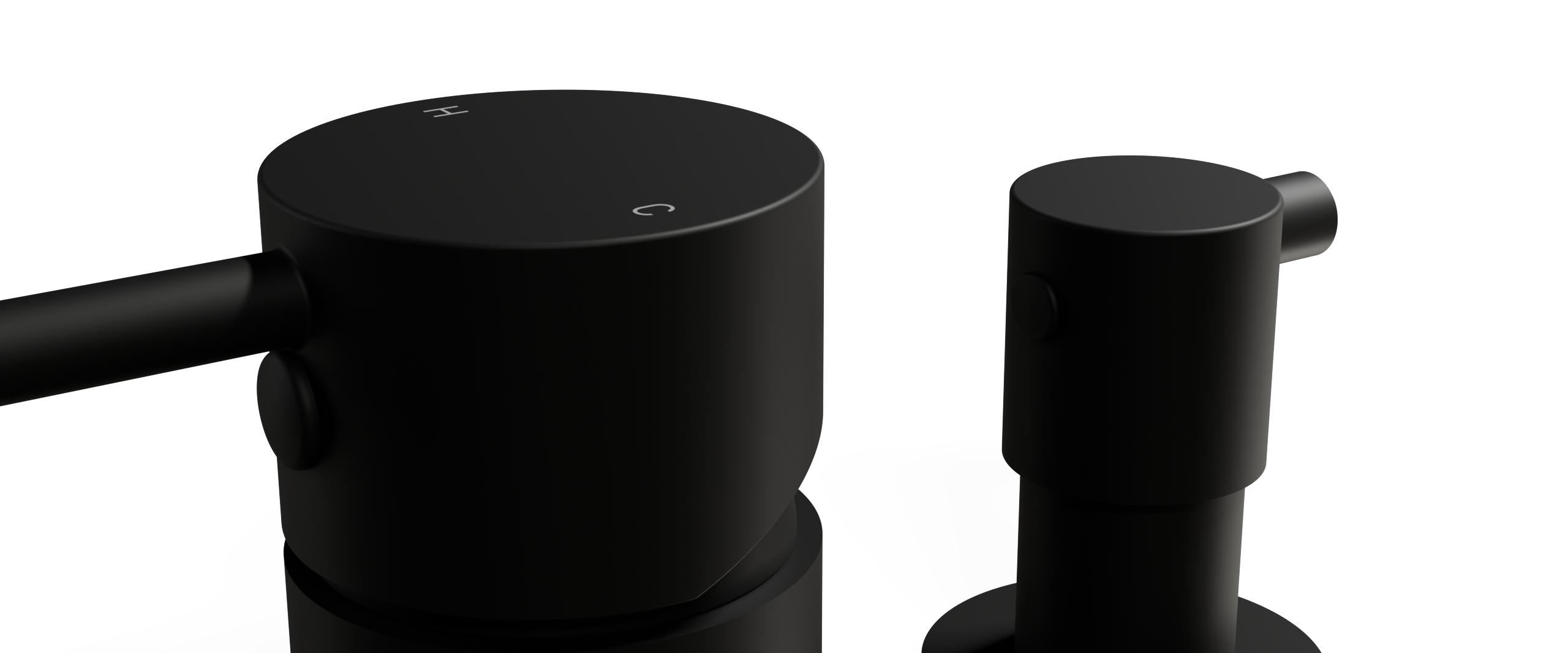 Ovia Milan Shower Mixer with Diverter Matte Black — material