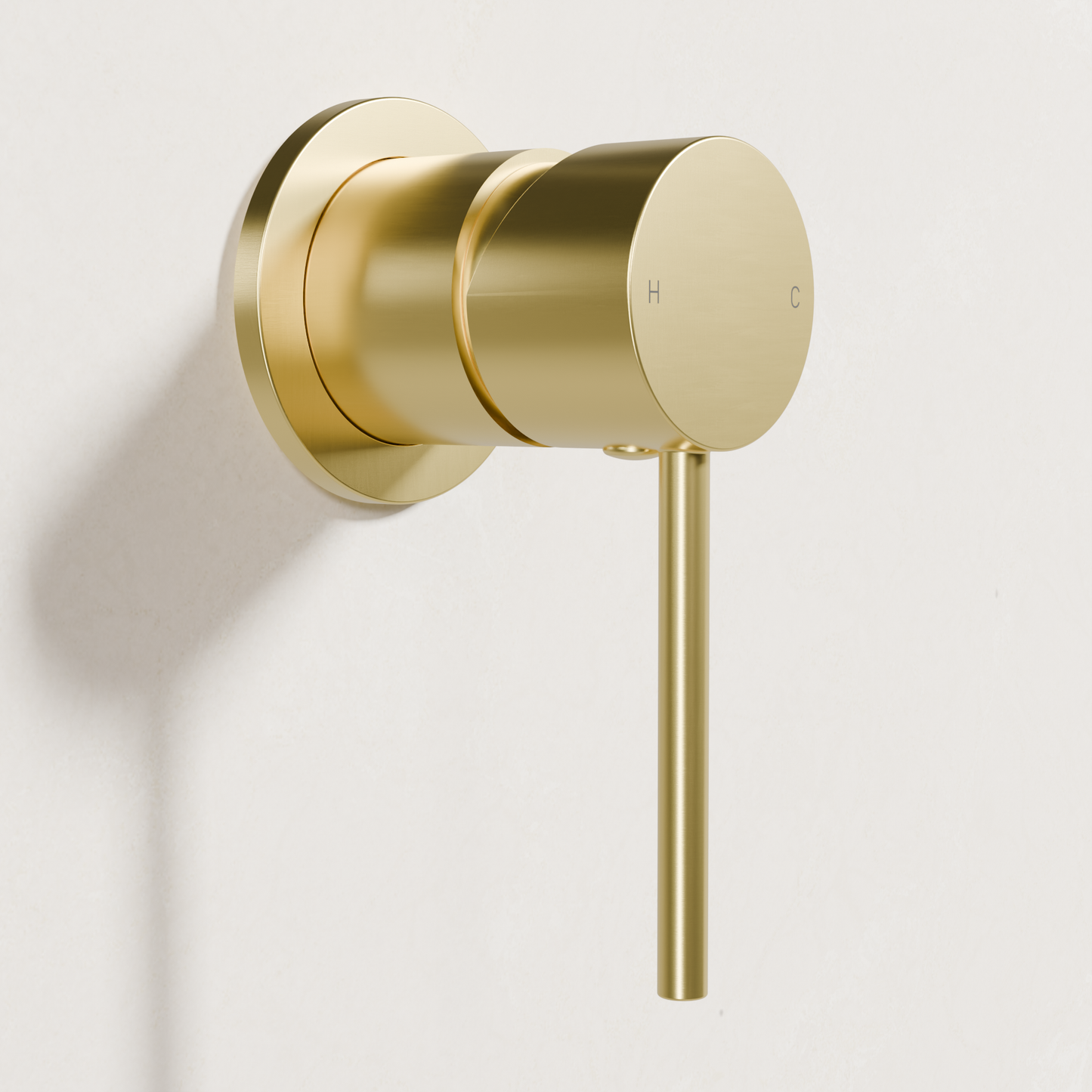 Ovia Milan Wall Mixer in Brushed Gold (2/3)