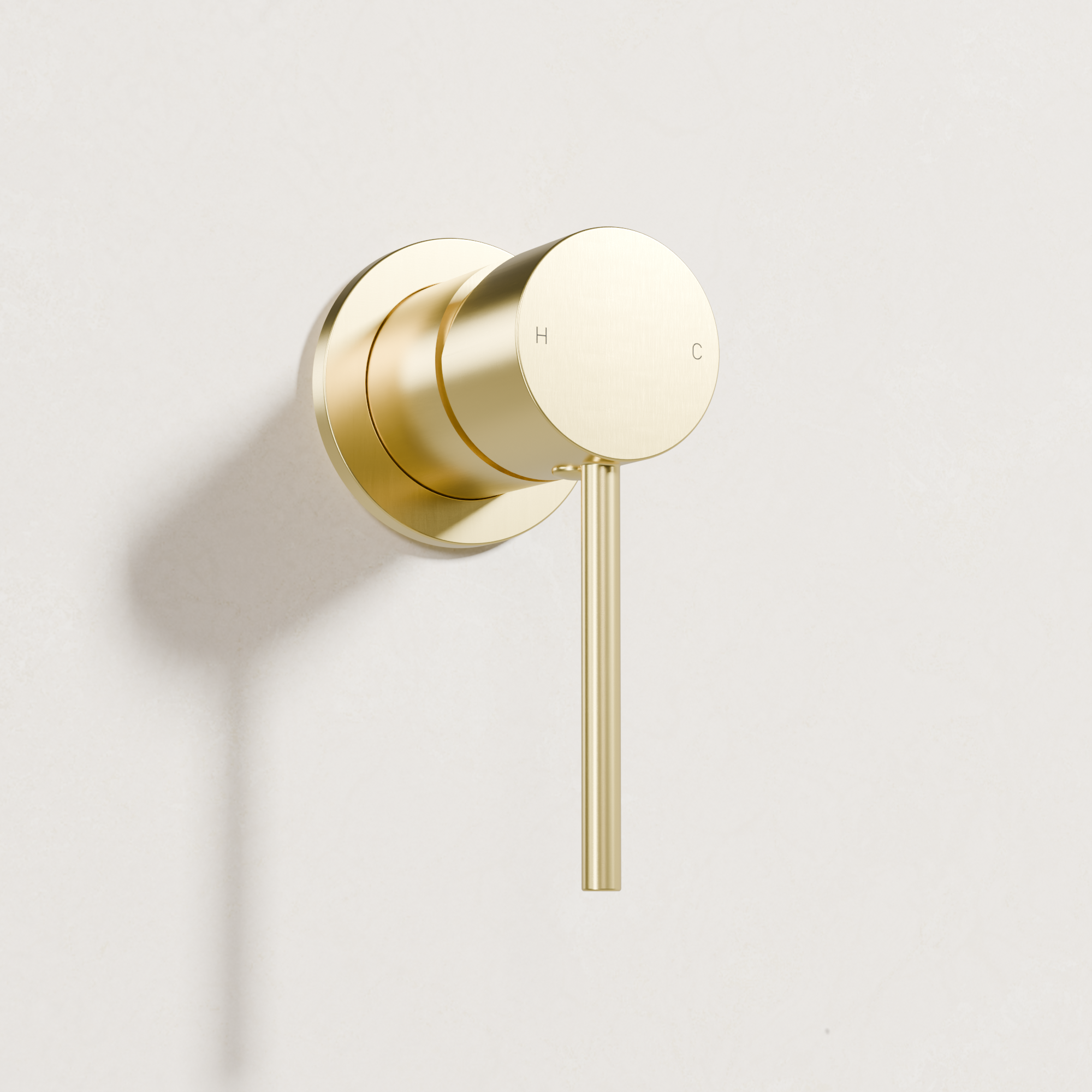 Ovia Milan Wall Mixer in Brushed Gold (3/3)