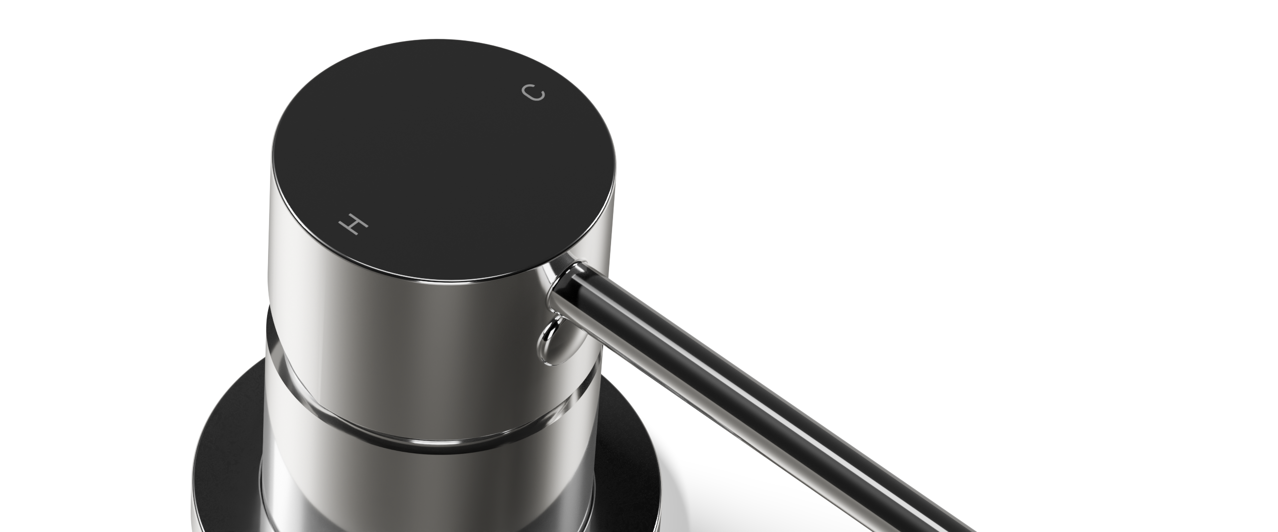 Ovia Milan Wall Bath/Basin Mixer Chrome — detail