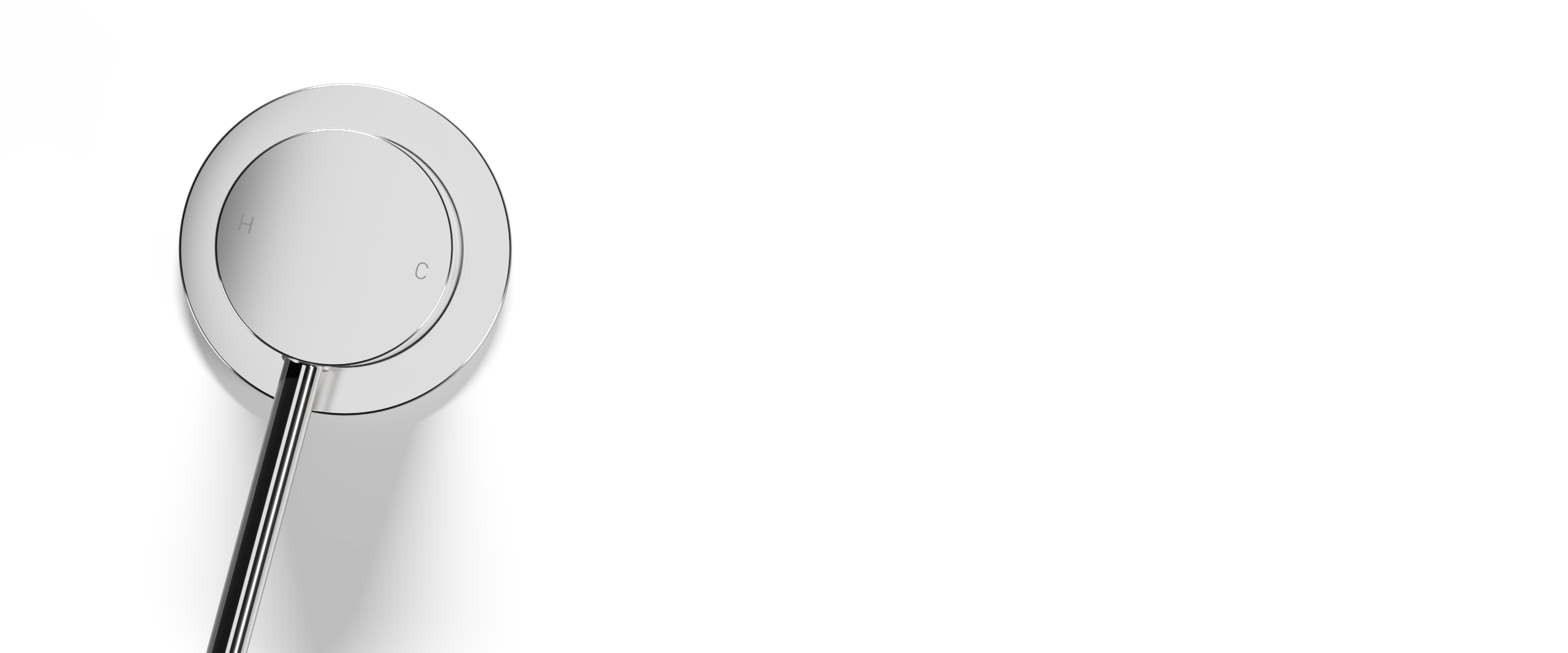 Ovia Milan Wall Mixer Chrome — full system