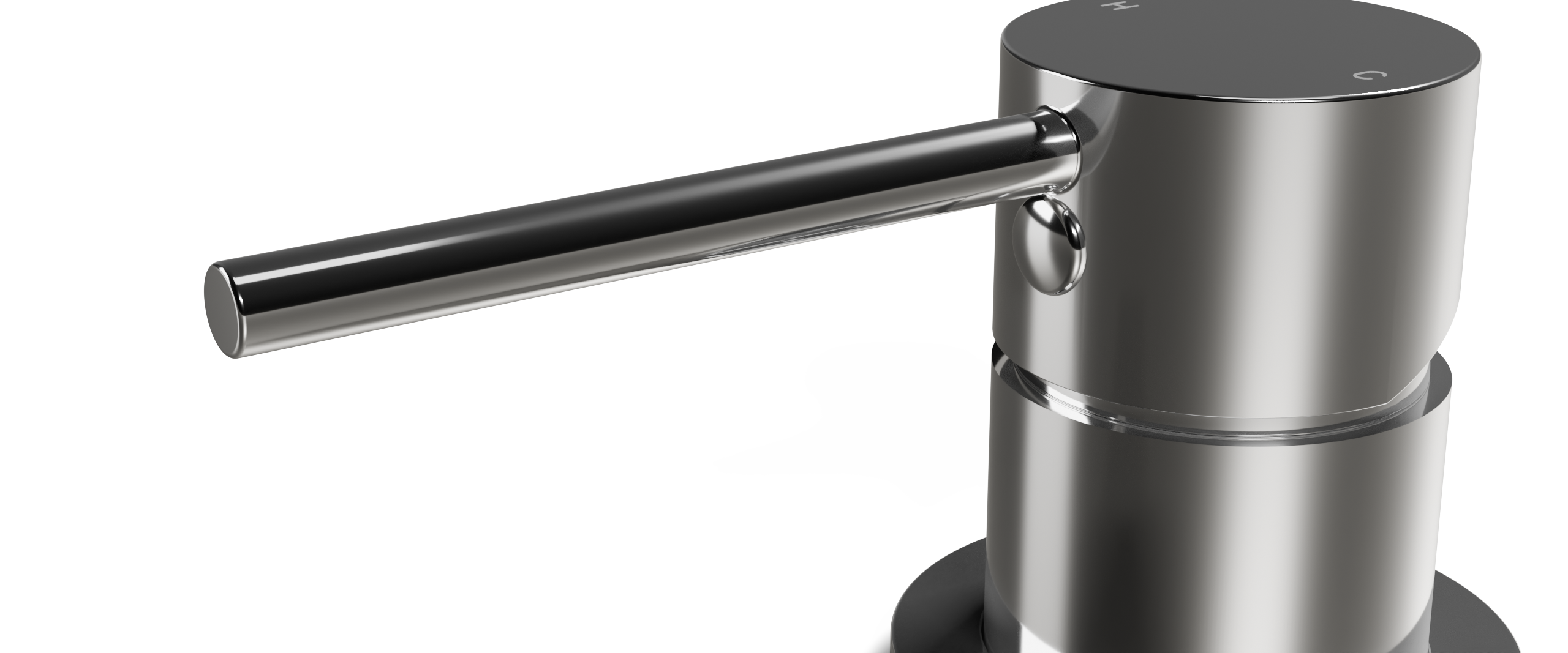 Ovia Milan Wall Bath/Basin Mixer Chrome — material