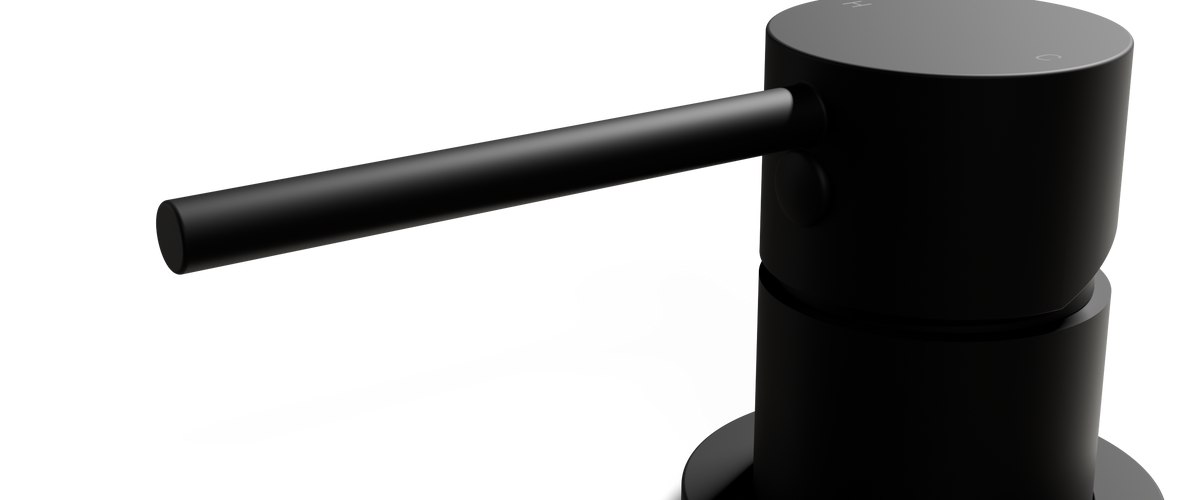 Ovia Milan Wall Bath/Basin Mixer Matte Black — material