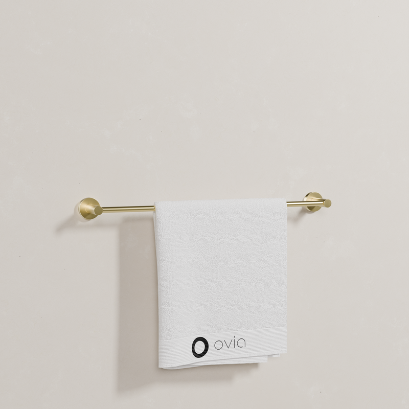 Ovia Milan 600mm Single Towel Rail in Brushed Gold (4/5)