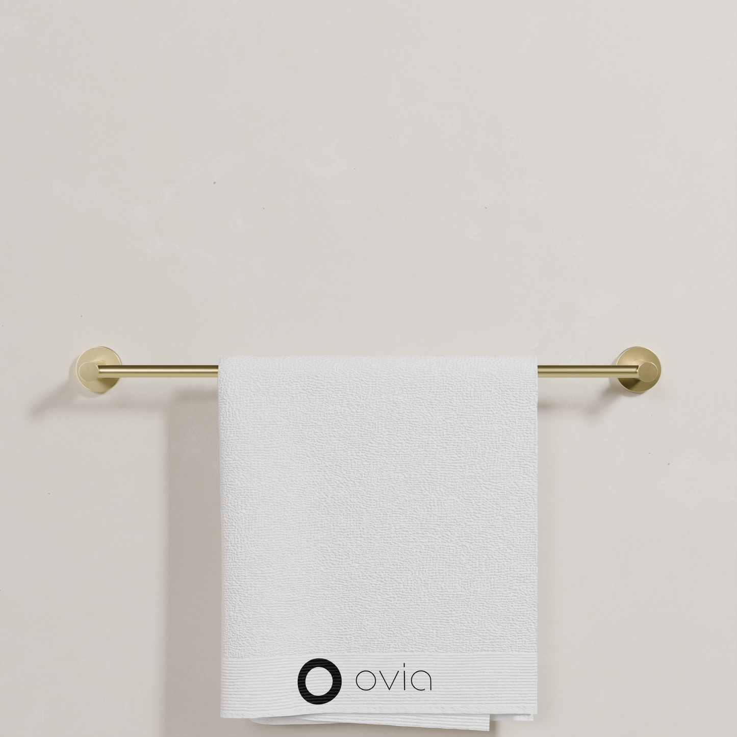 Ovia Milan 600mm Single Towel Rail in Brushed Gold (5/5)
