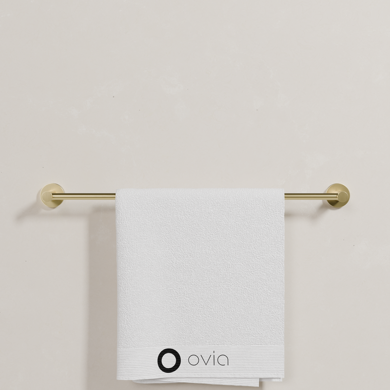 Ovia Milan 600mm Single Towel Rail in Brushed Gold (5/5)
