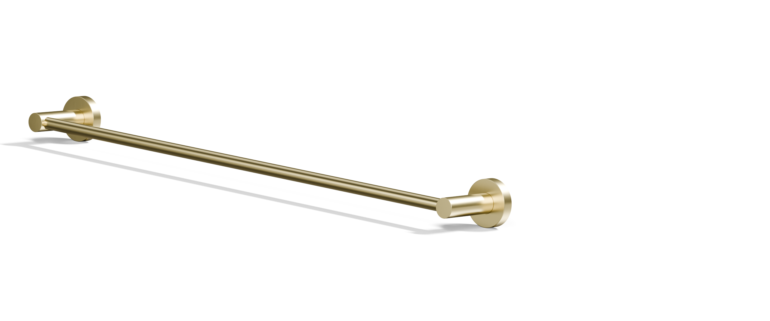 Ovia Milan 600 Single Towel Rail Brushed Gold — detail