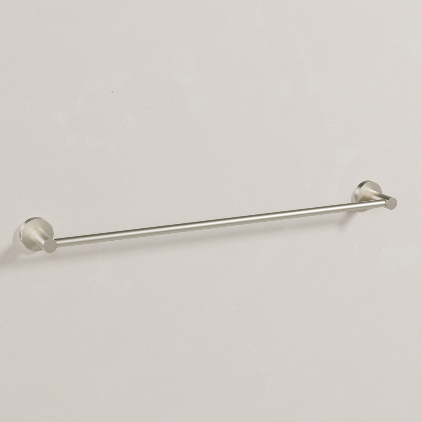 Ovia Milan 600mm Single Towel Rail in Brushed Nickel (1/5)