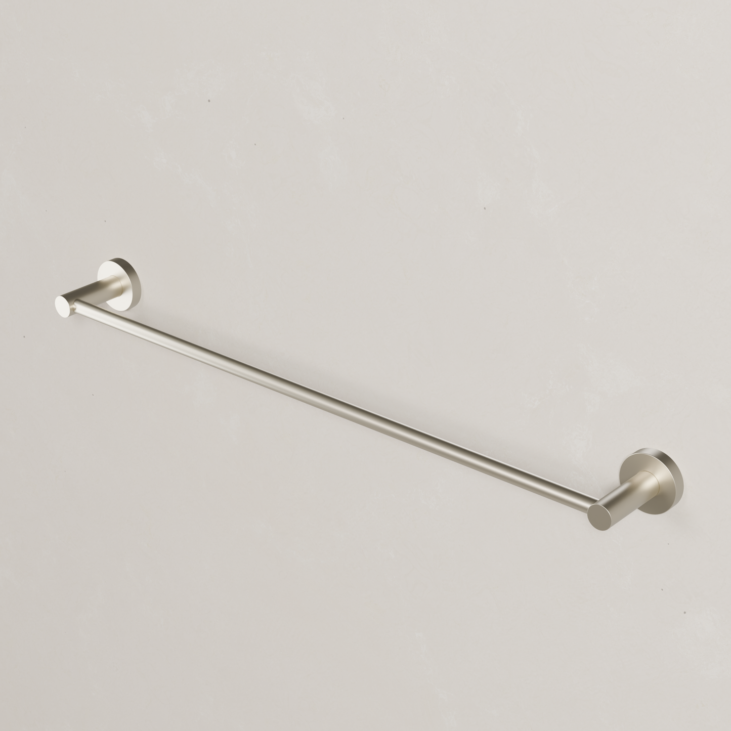 Ovia Milan 600mm Single Towel Rail in Brushed Nickel (2/5)