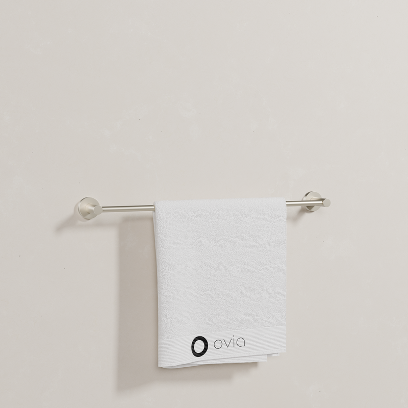 Ovia Milan 600mm Single Towel Rail in Brushed Nickel (4/5)