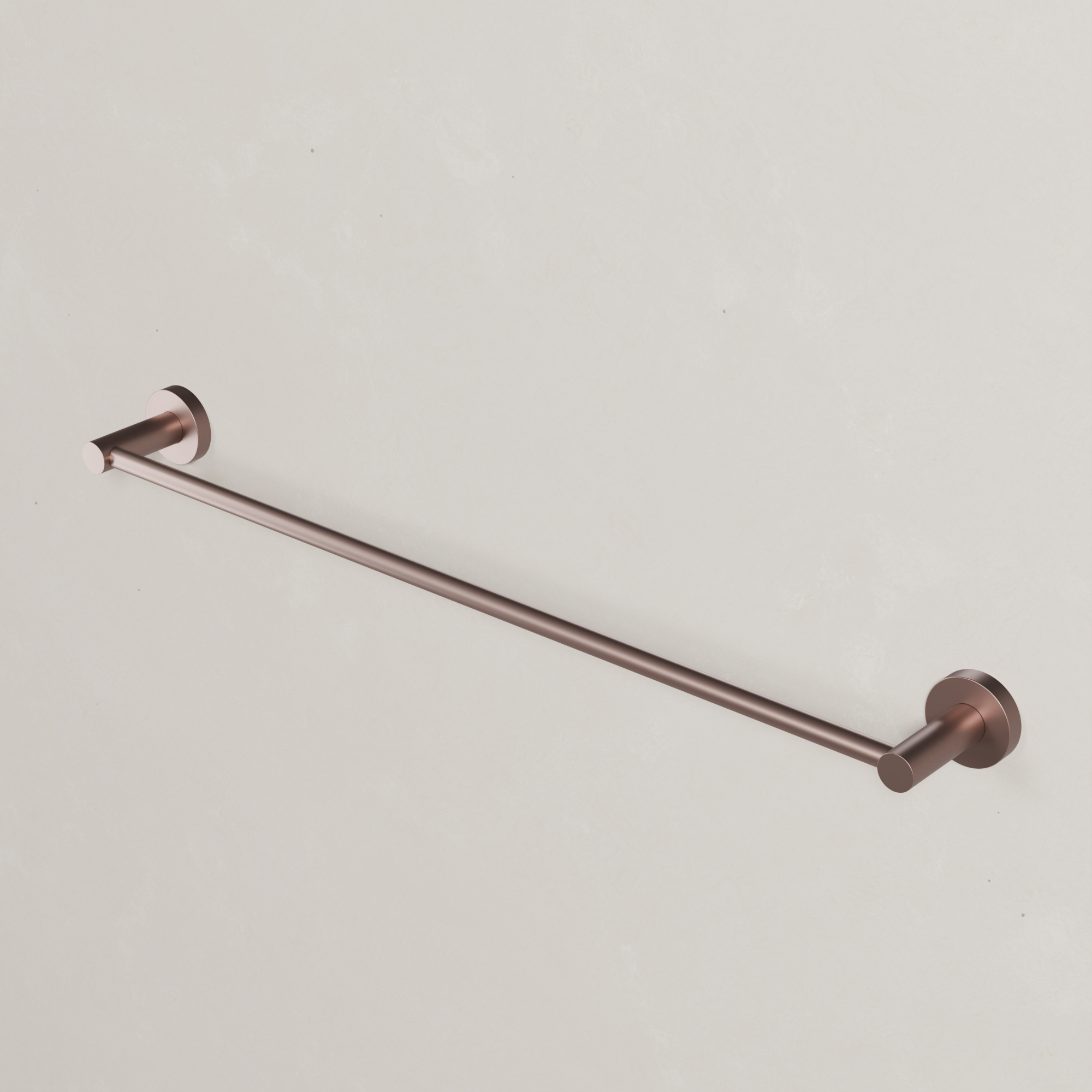 Ovia Milan 600mm Single Towel Rail in Champagne (2/5)