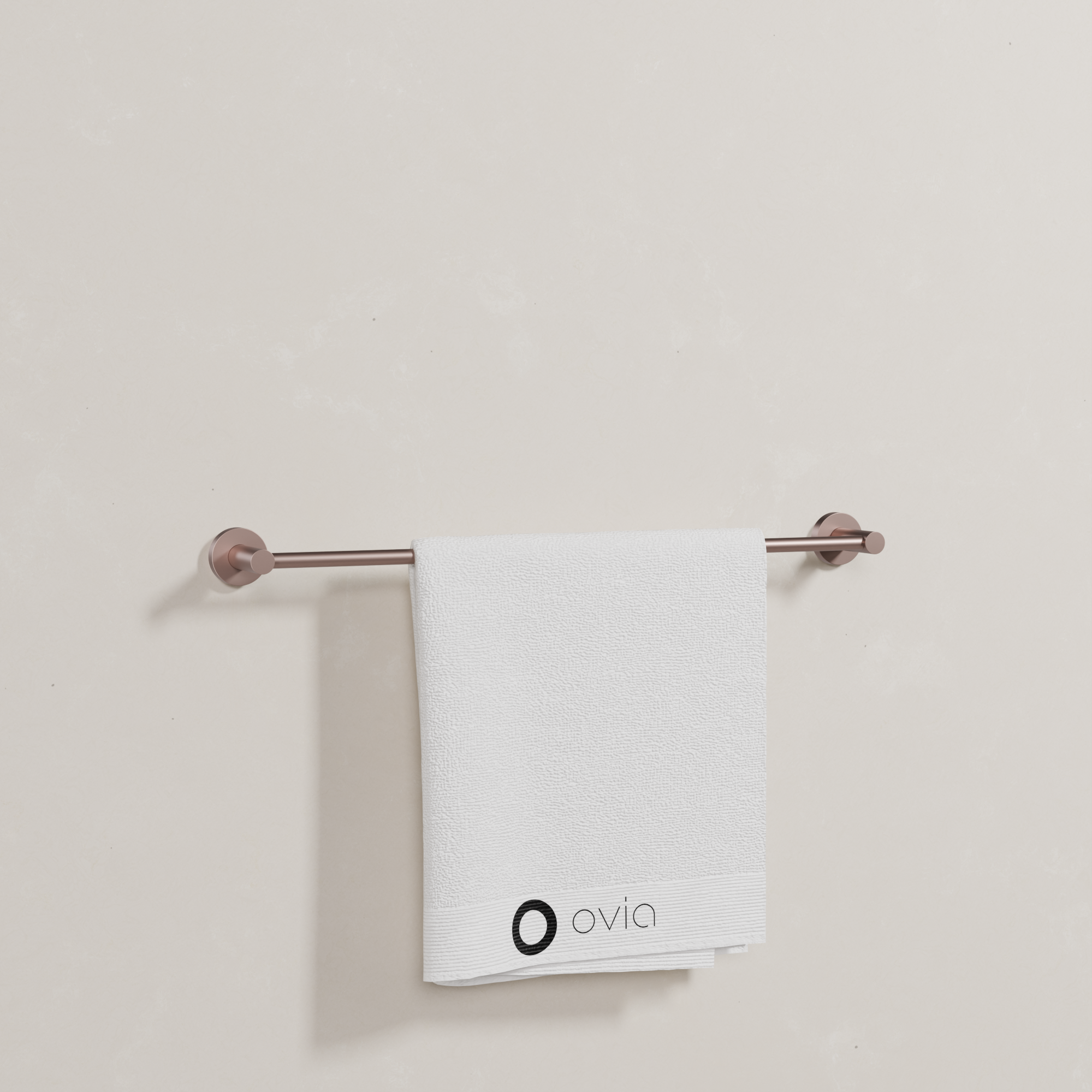 Ovia Milan 600mm Single Towel Rail in Champagne (4/5)
