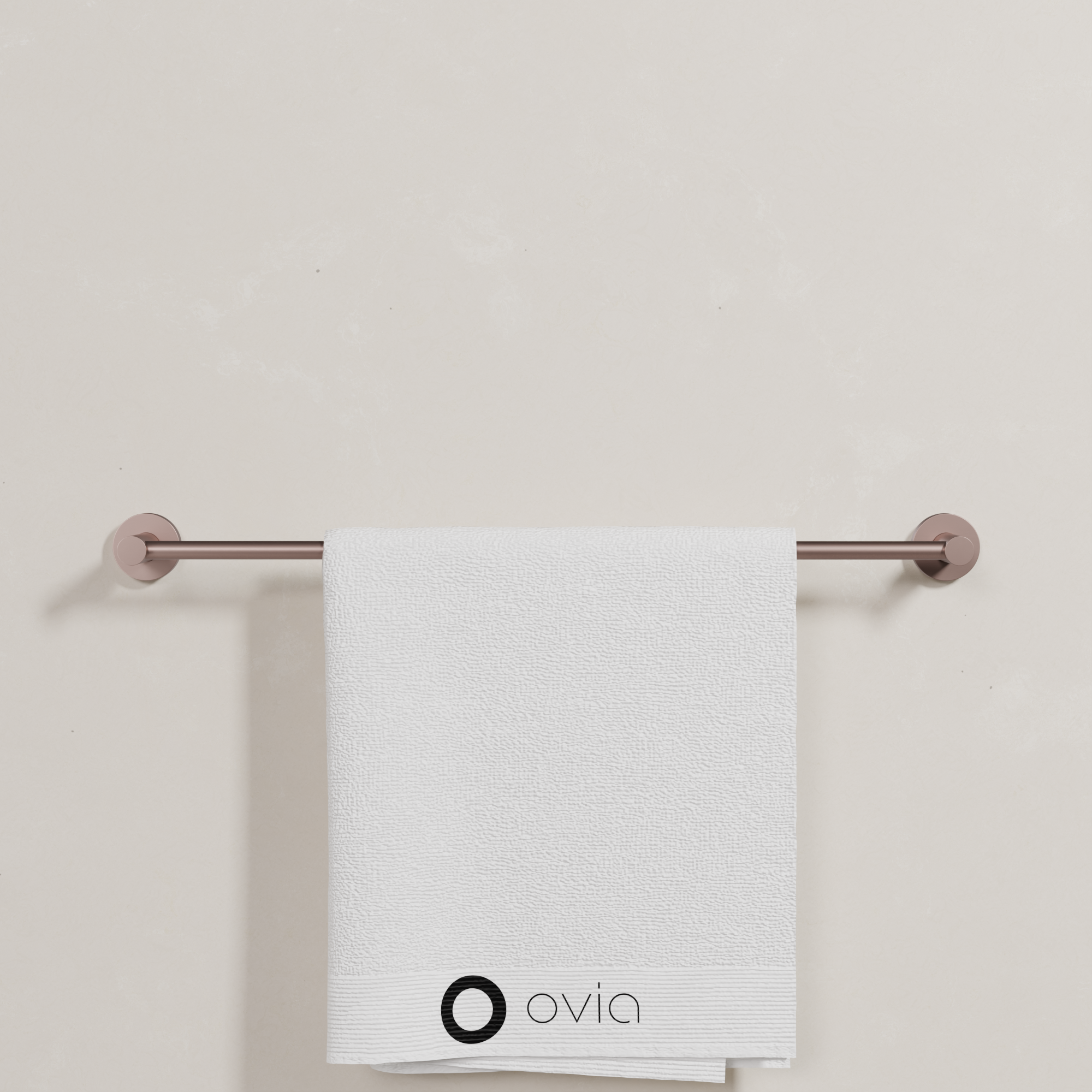 Ovia Milan 600mm Single Towel Rail in Champagne (5/5)