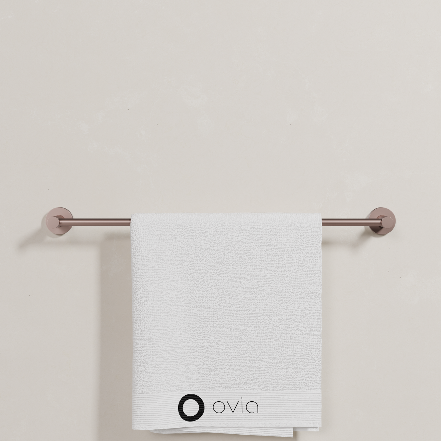 Ovia Milan 600mm Single Towel Rail in Champagne (5/5)