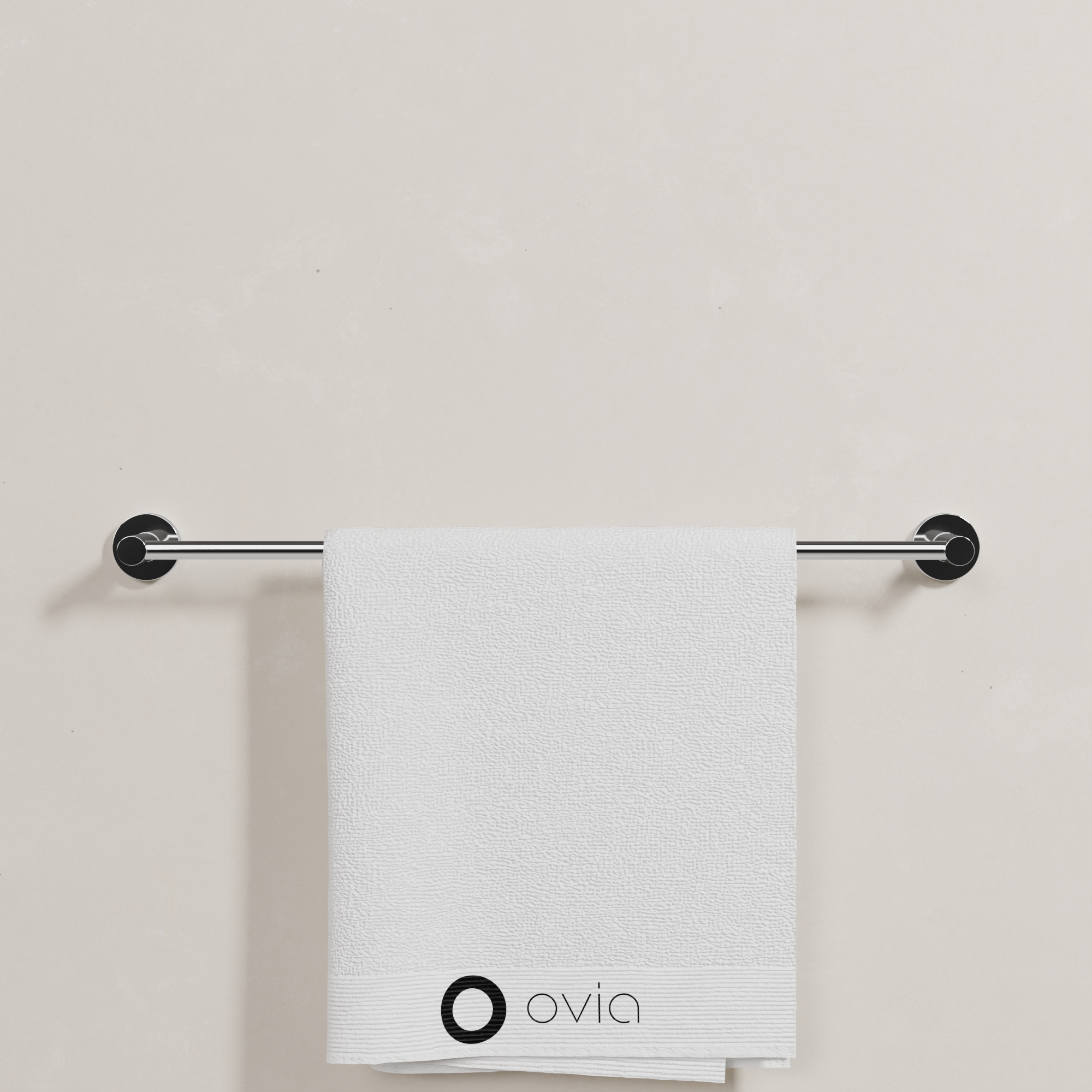 Ovia Milan 600mm Single Towel Rail in Chrome (5/5)