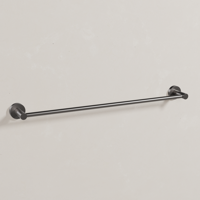 Ovia Milan 600mm Single Towel Rail in Gun Metal (1/5)
