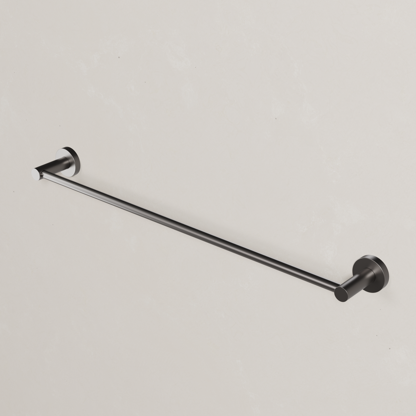 Ovia Milan 600mm Single Towel Rail in Gun Metal (2/5)