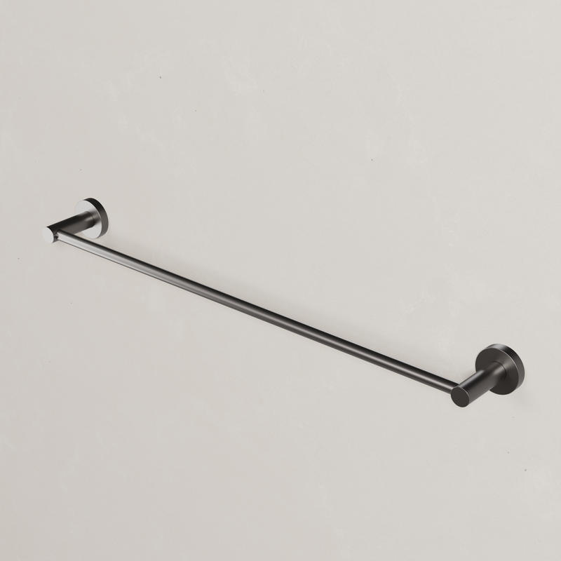 Ovia Milan 600mm Single Towel Rail in Gun Metal (2/5)
