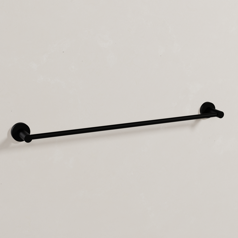 Ovia Milan 600mm Single Towel Rail in Matte Black (1/5)