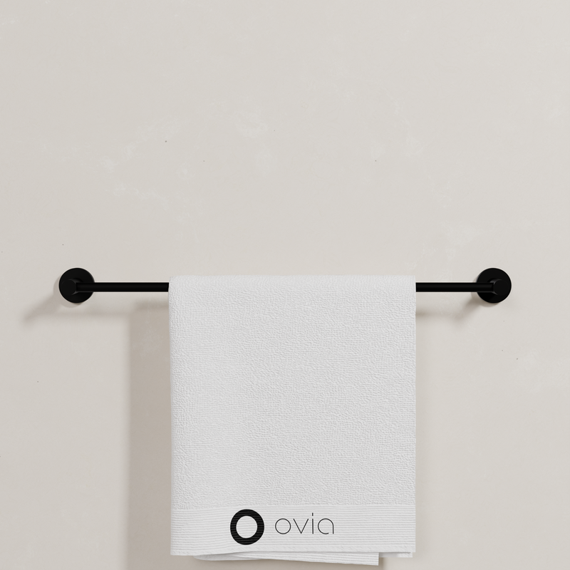 Ovia Milan 600mm Single Towel Rail in Matte Black (5/5)