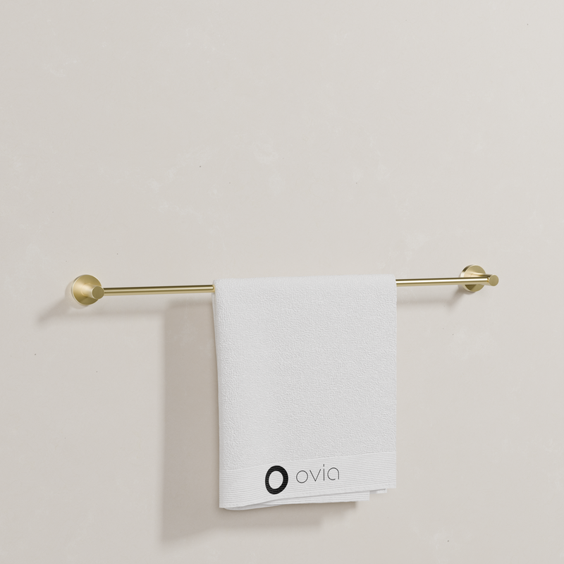 Ovia Milan 750mm Single Towel Rail in Brushed Gold (4/5)