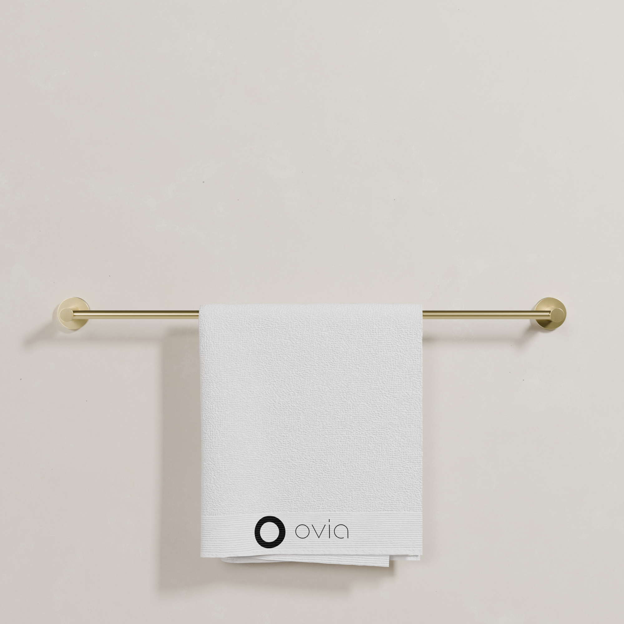 Ovia Milan 750mm Single Towel Rail in Brushed Gold (5/5)