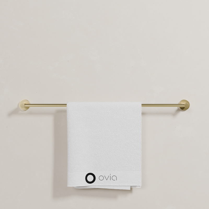 Ovia Milan 750mm Single Towel Rail in Brushed Gold (5/5)