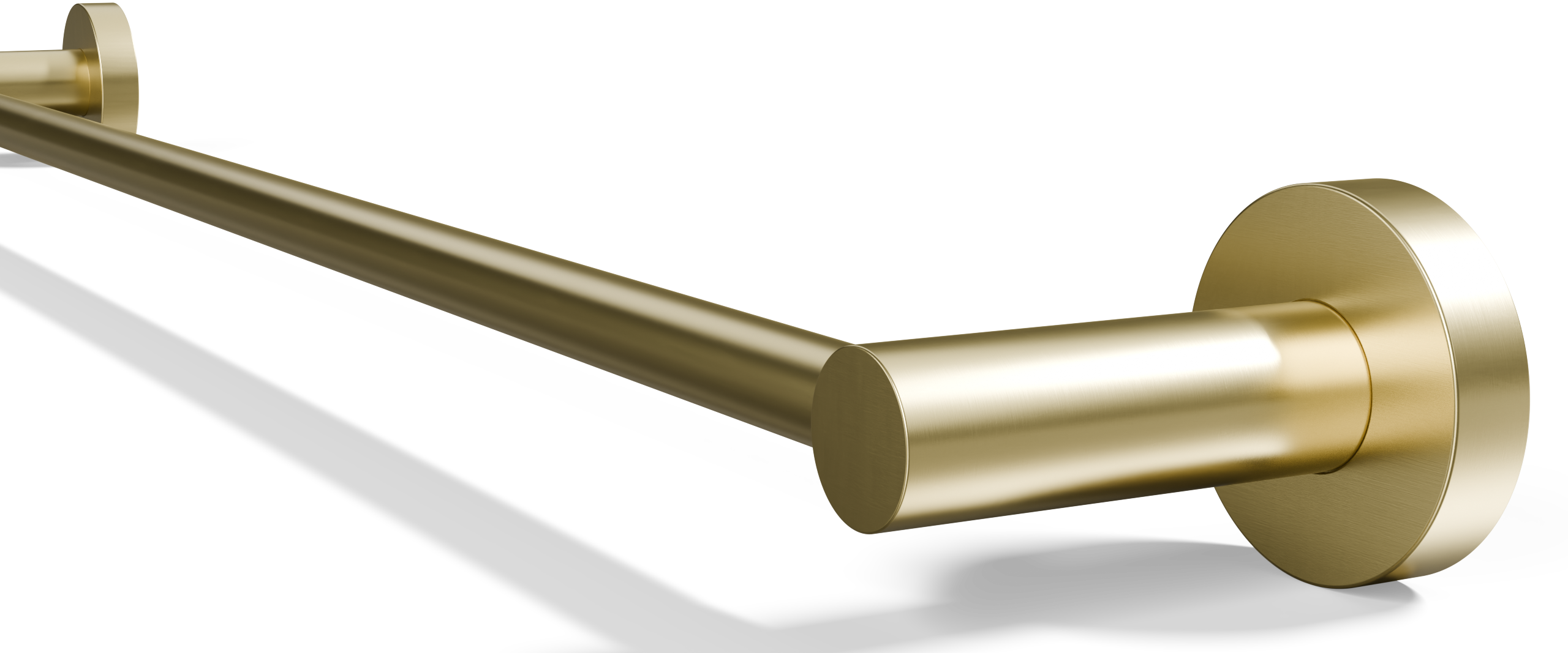 Ovia Milan 750 Single Towel Rail Brushed Gold — material