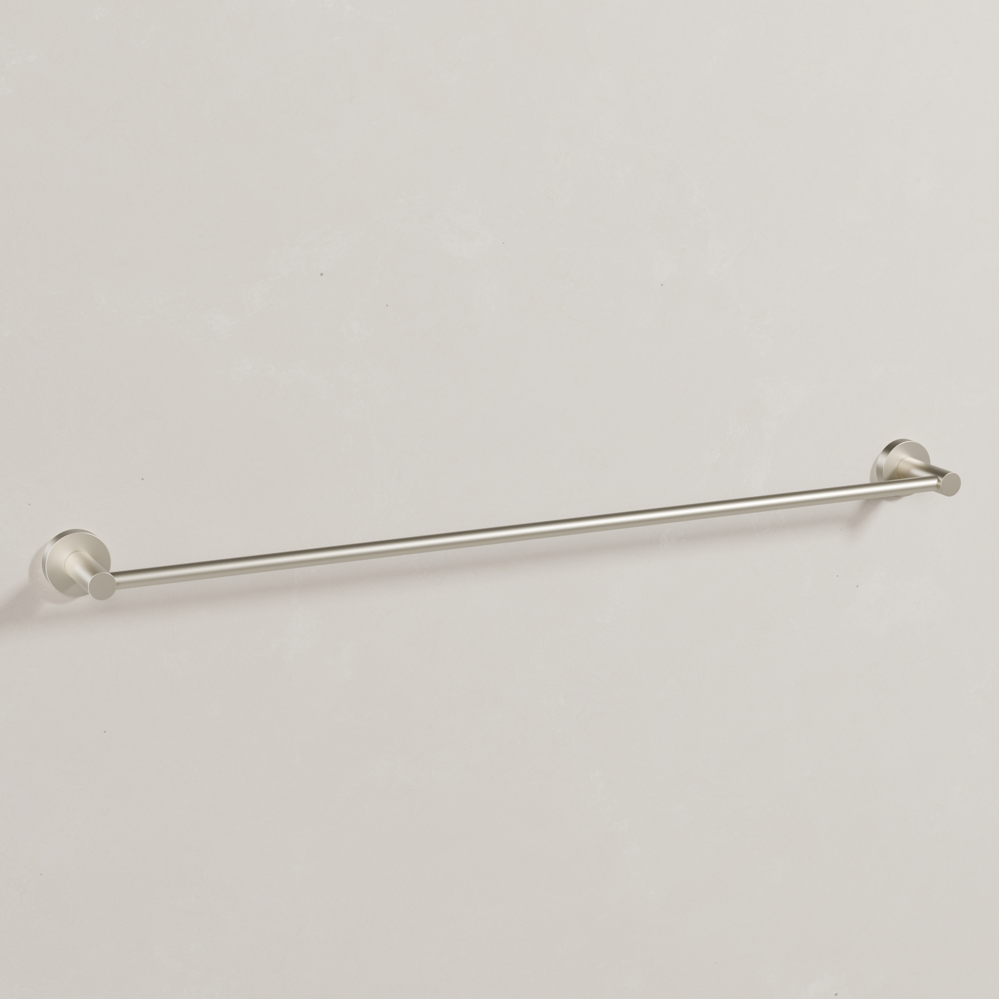Ovia Milan 750mm Single Towel Rail in Brushed Nickel (1/5)