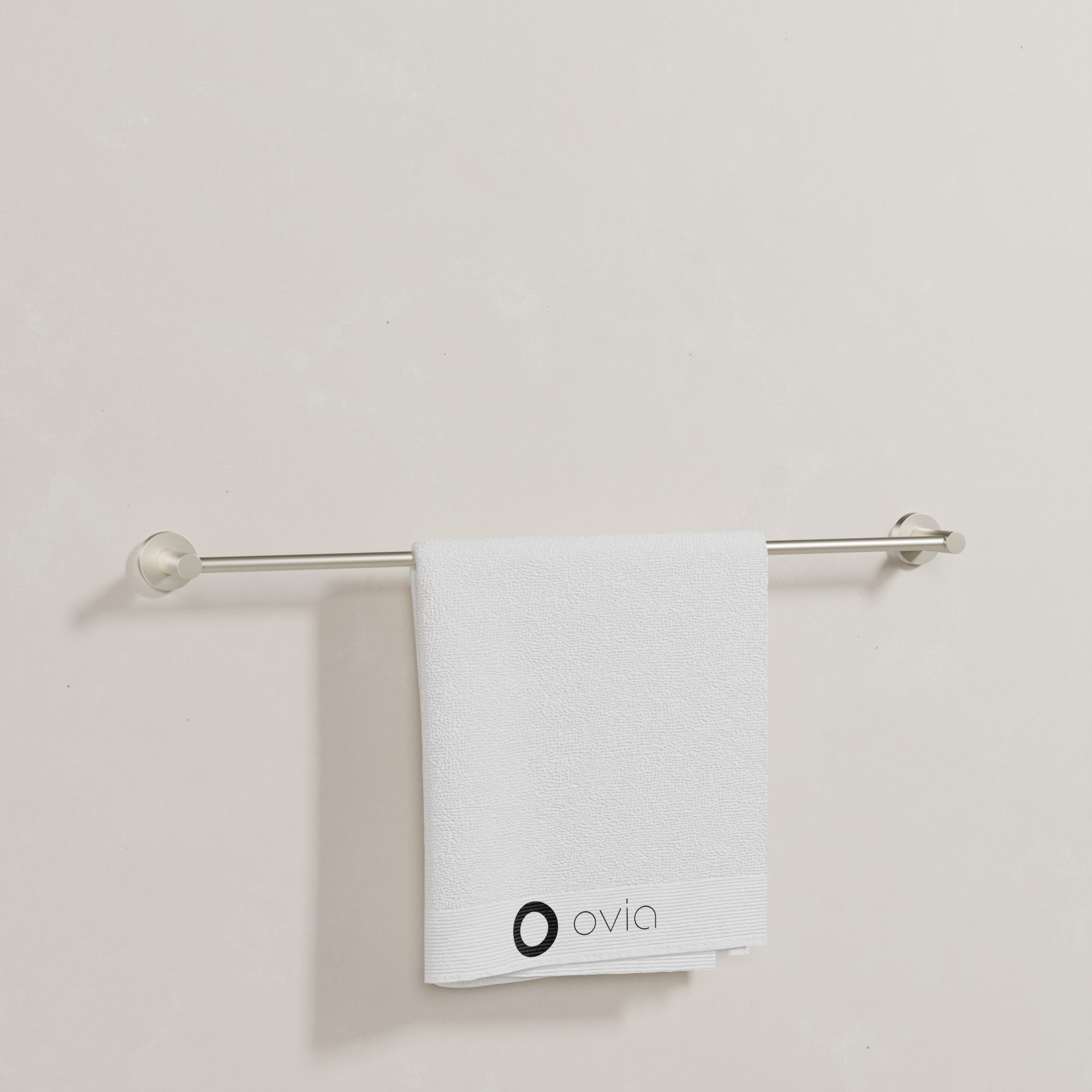 Ovia Milan 750mm Single Towel Rail in Brushed Nickel (4/5)
