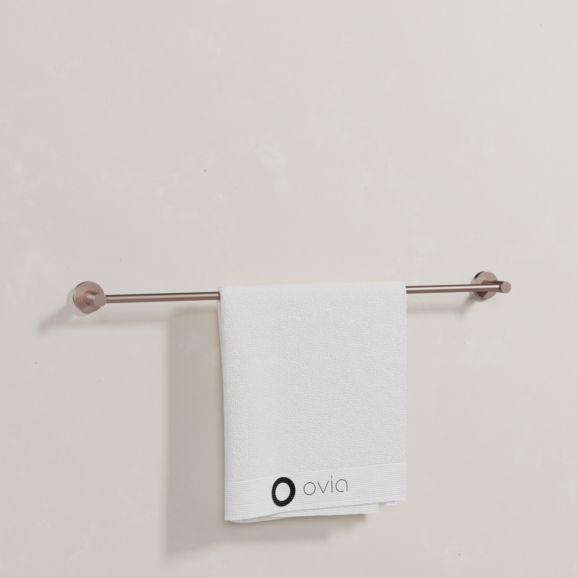 Ovia Milan 750mm Single Towel Rail in Champagne (4/5)