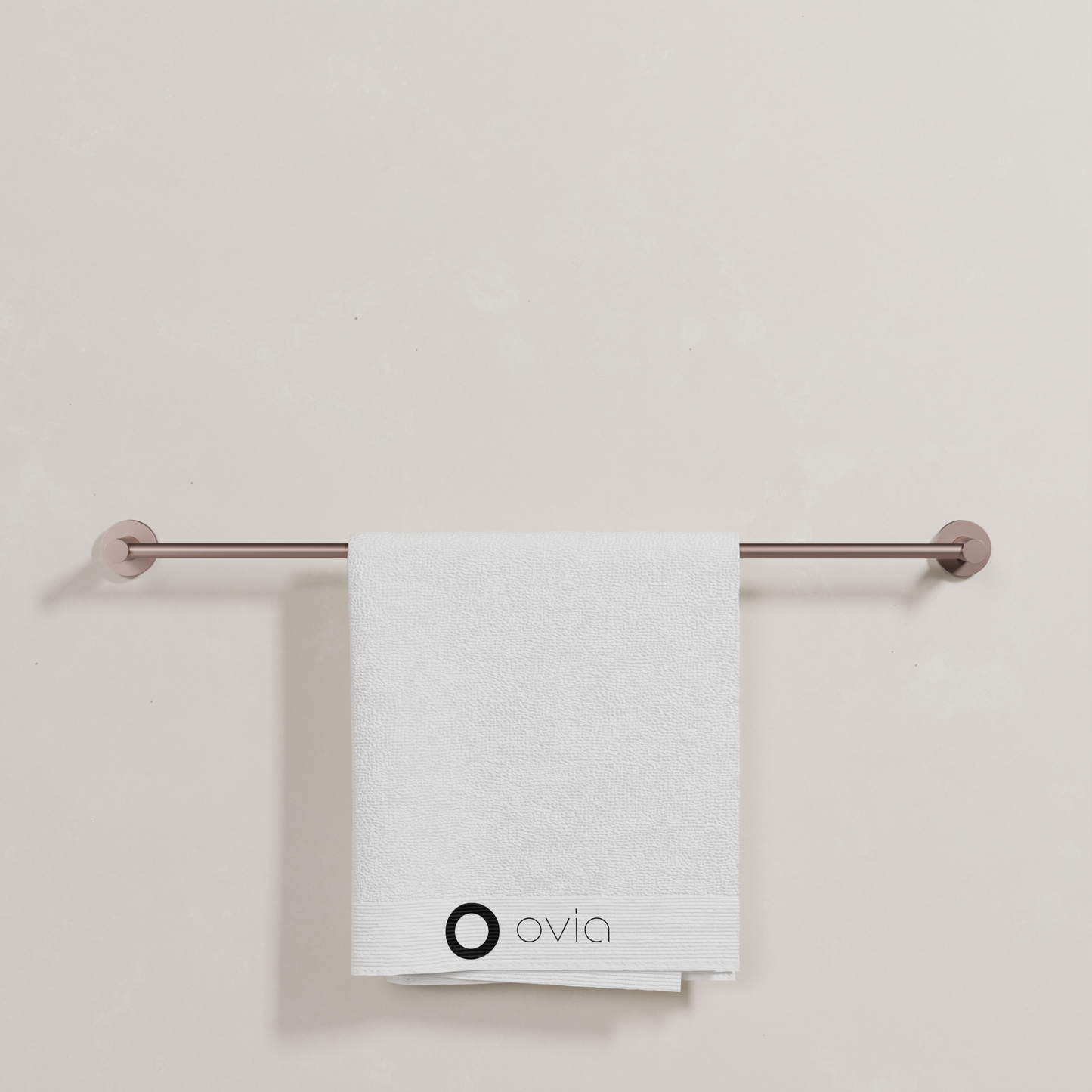 Ovia Milan 750mm Single Towel Rail in Champagne (5/5)