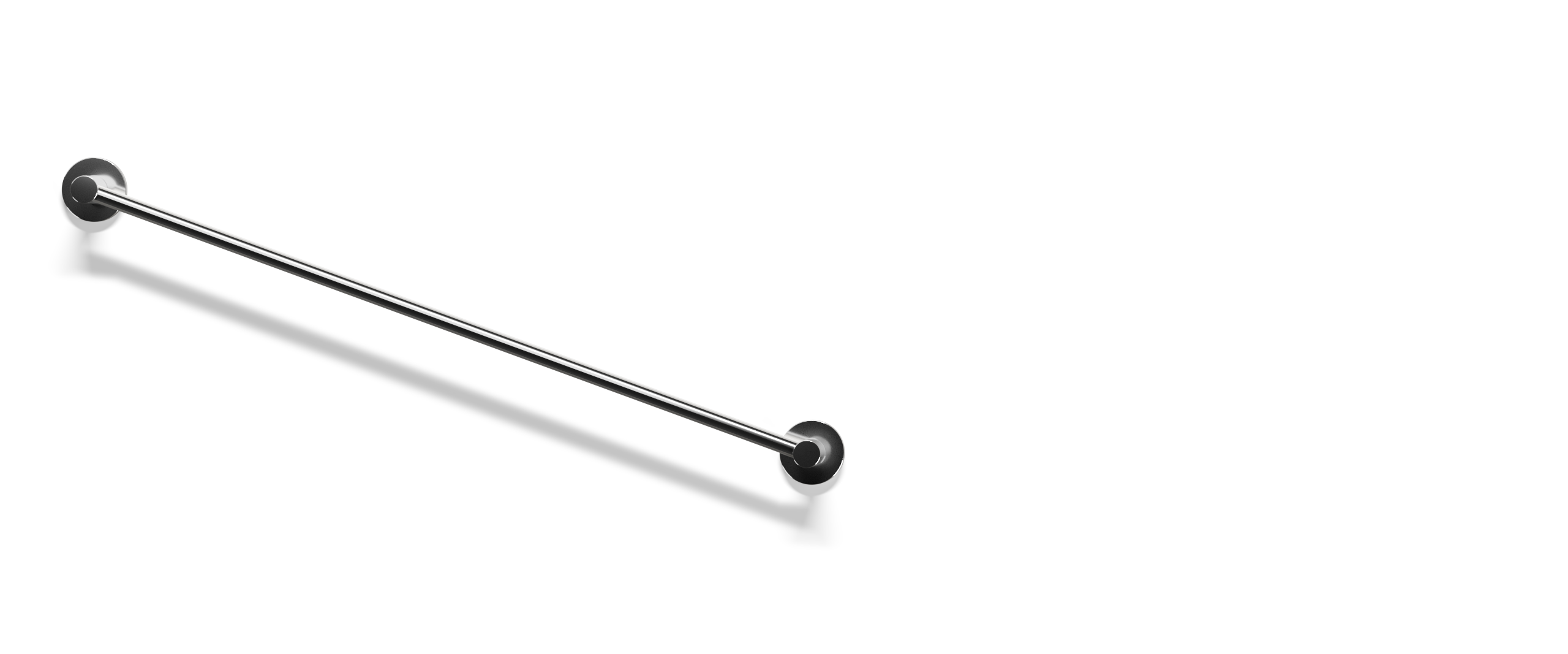 Ovia Milan 750 Single Towel Rail Chrome — full system