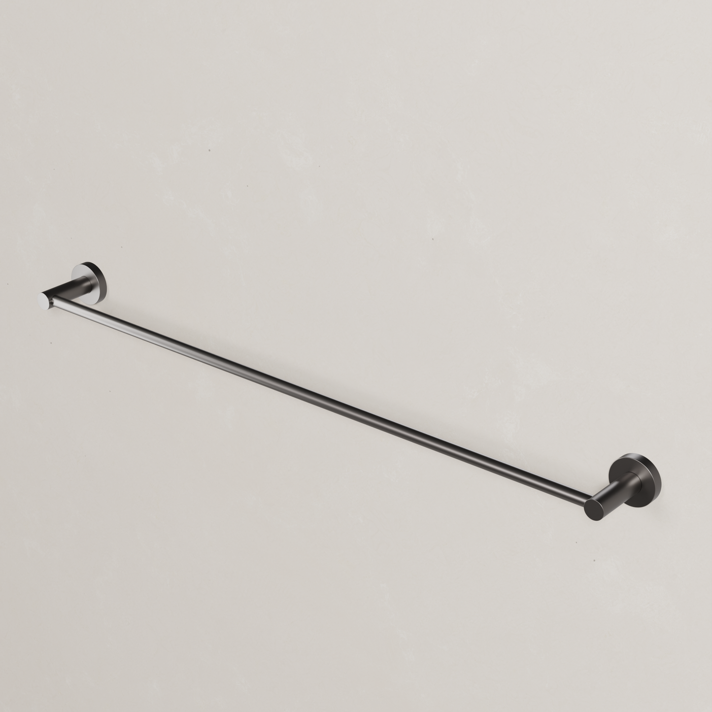 Ovia Milan 750mm Single Towel Rail in Gun Metal (2/5)
