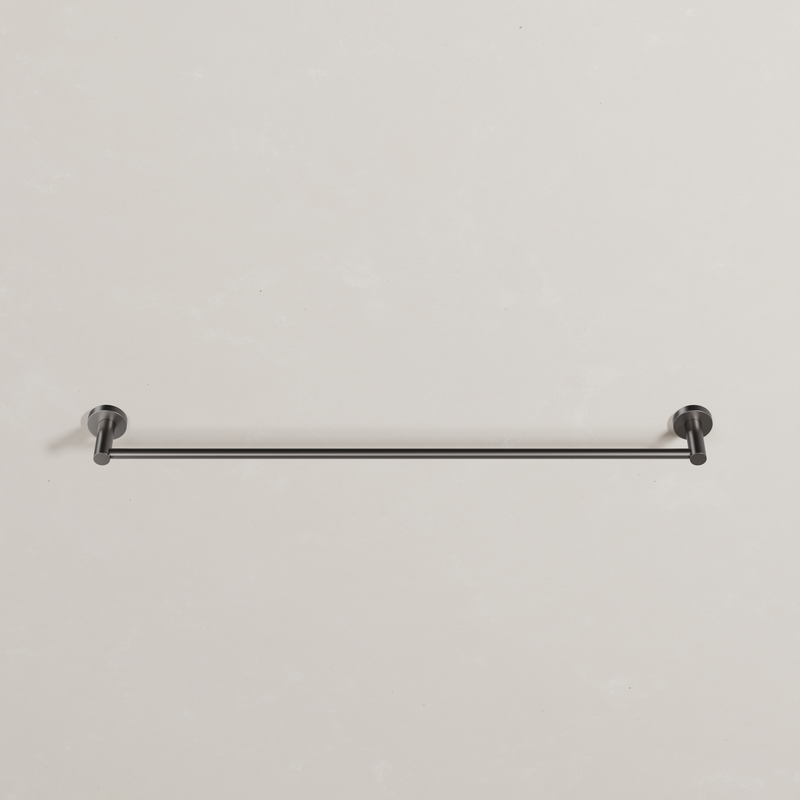 Ovia Milan 750mm Single Towel Rail in Gun Metal (3/5)
