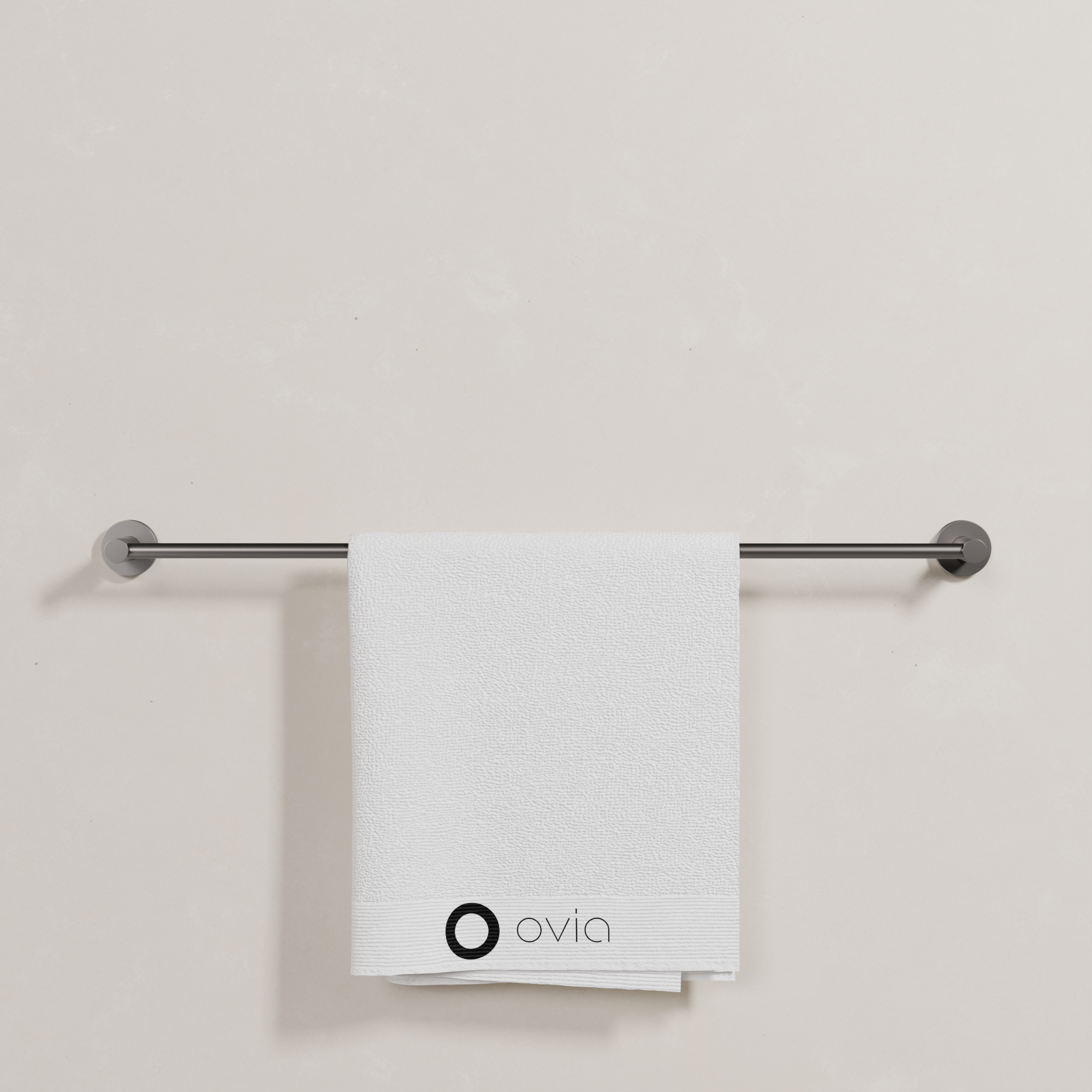 Ovia Milan 750mm Single Towel Rail in Gun Metal (5/5)