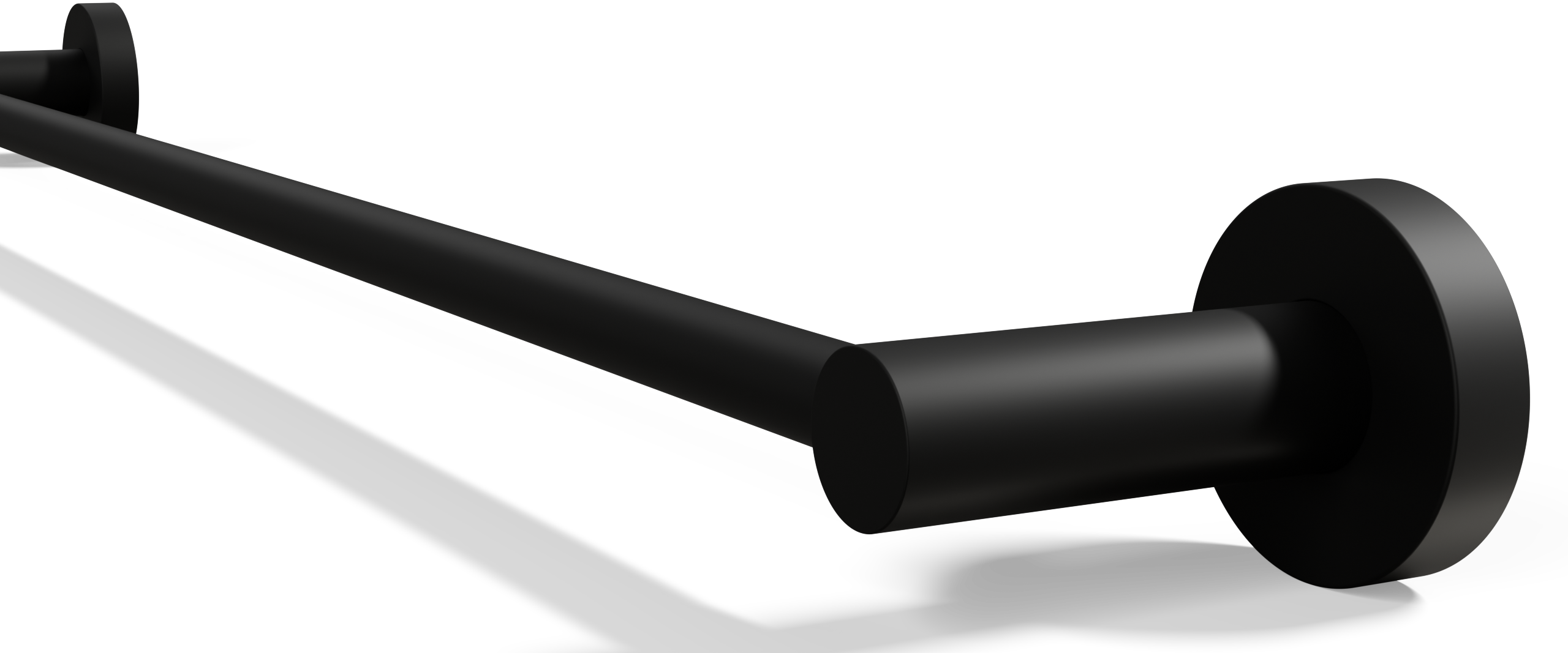 Ovia Milan 750 Single Towel Rail Matte Black — material
