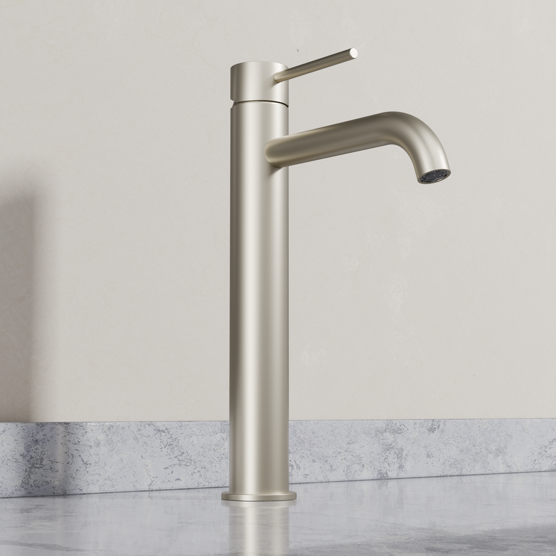 Ovia Milan Tall Basin Mixer in Brushed Nickel (2/5)