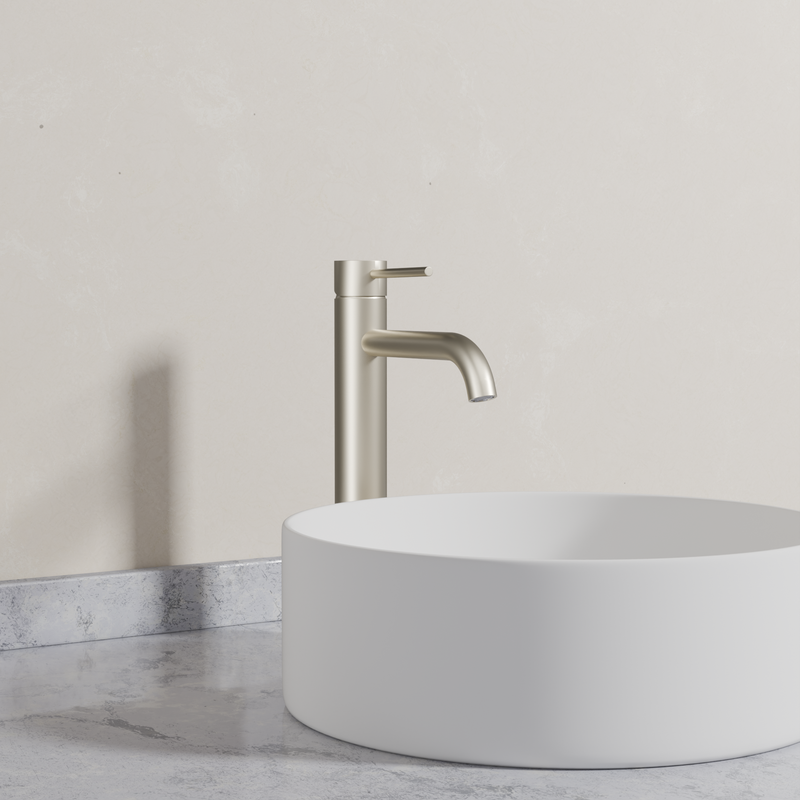 Ovia Milan Tall Basin Mixer in Brushed Nickel (5/5)