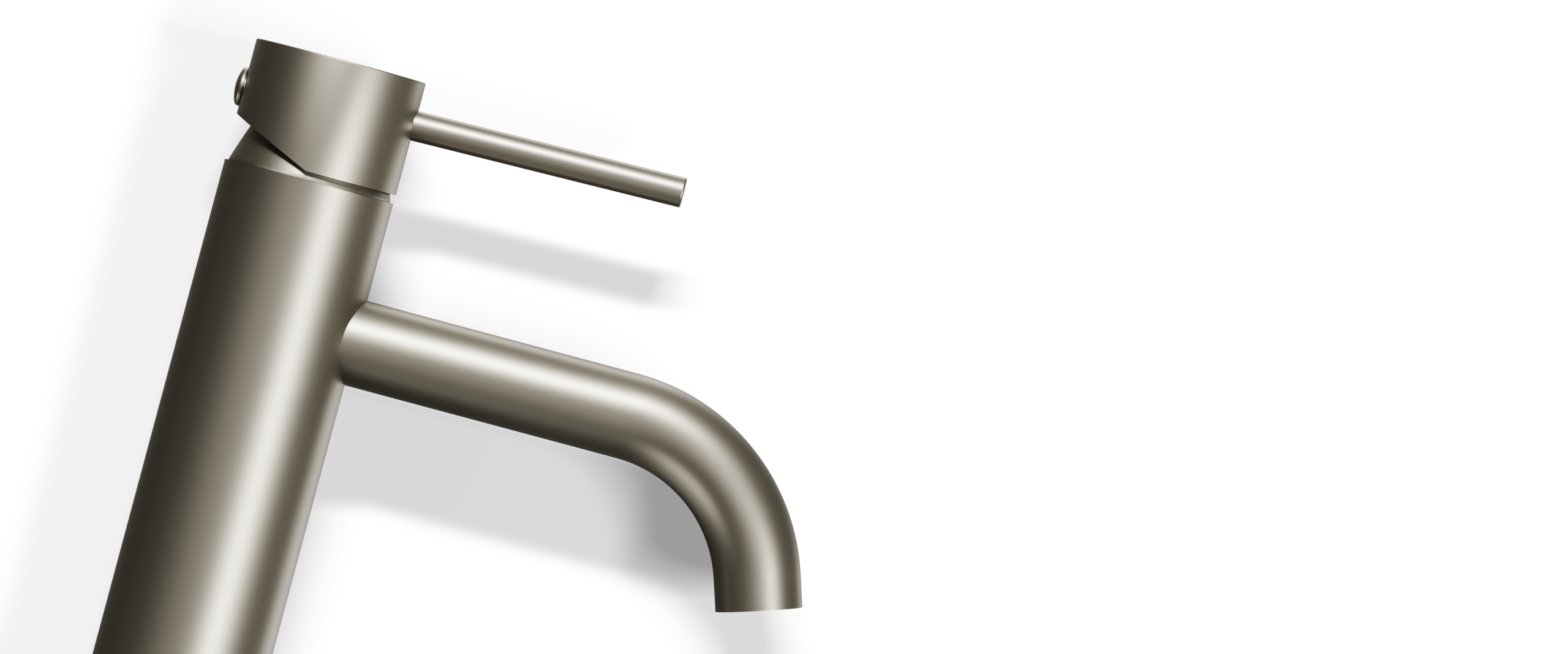 Ovia Milan Tall Basin Mixer Brushed Nickel — full system